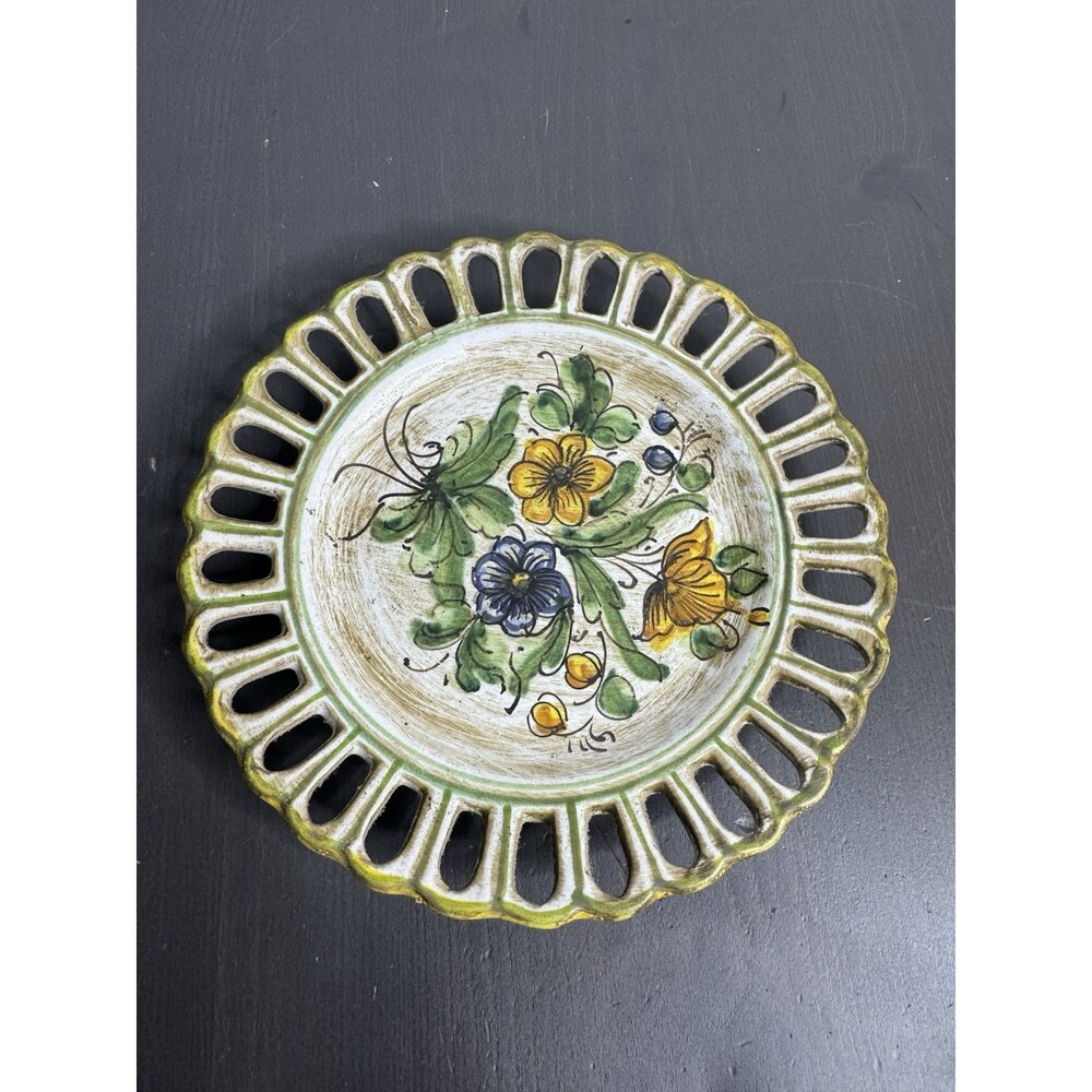 Meiselman Imports New York Flower Plate Made in Italy